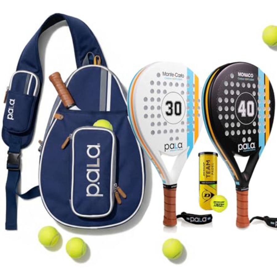 Padel Racket Carbon - Ensemble de raquettes de padel pour
