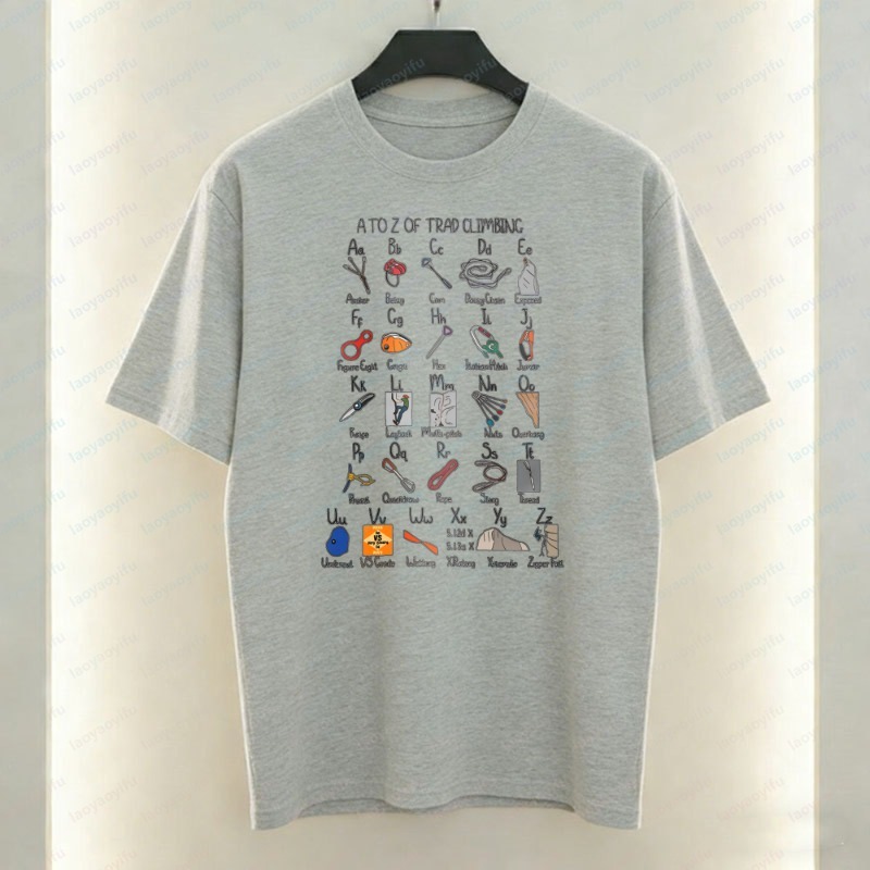 Sports Equipment A To Z - T-Shirt pour hommes avec alphabet de