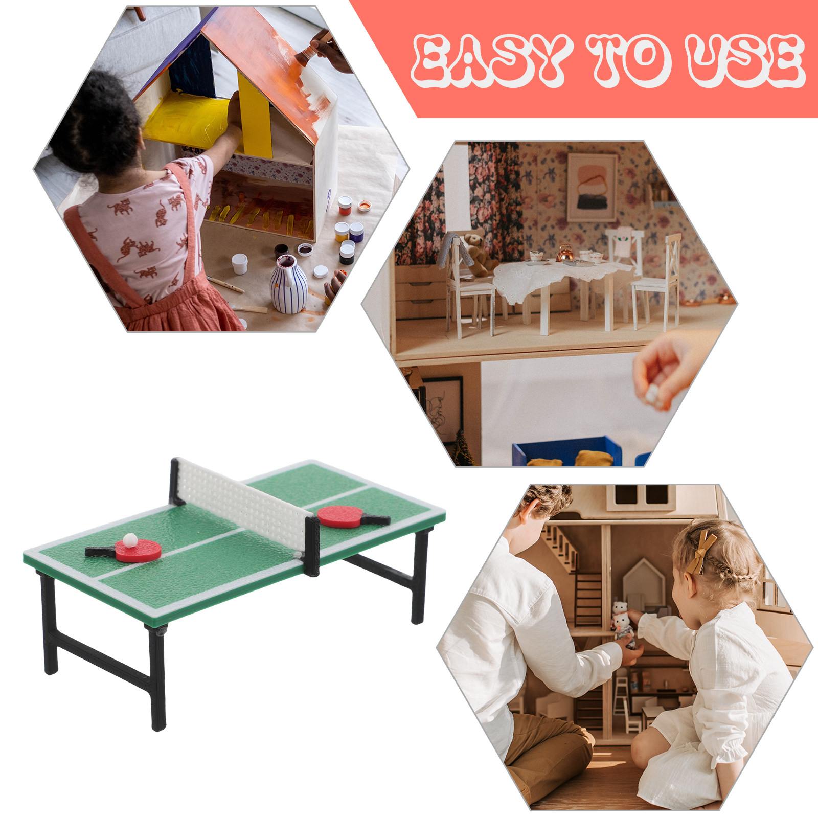 Sports Equipment Photos - 1 ensemble de miniatures de tennis