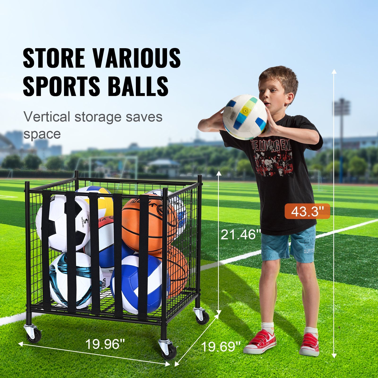 Chariot de rangement pour ball - Sports Equipment Cart avis et prix