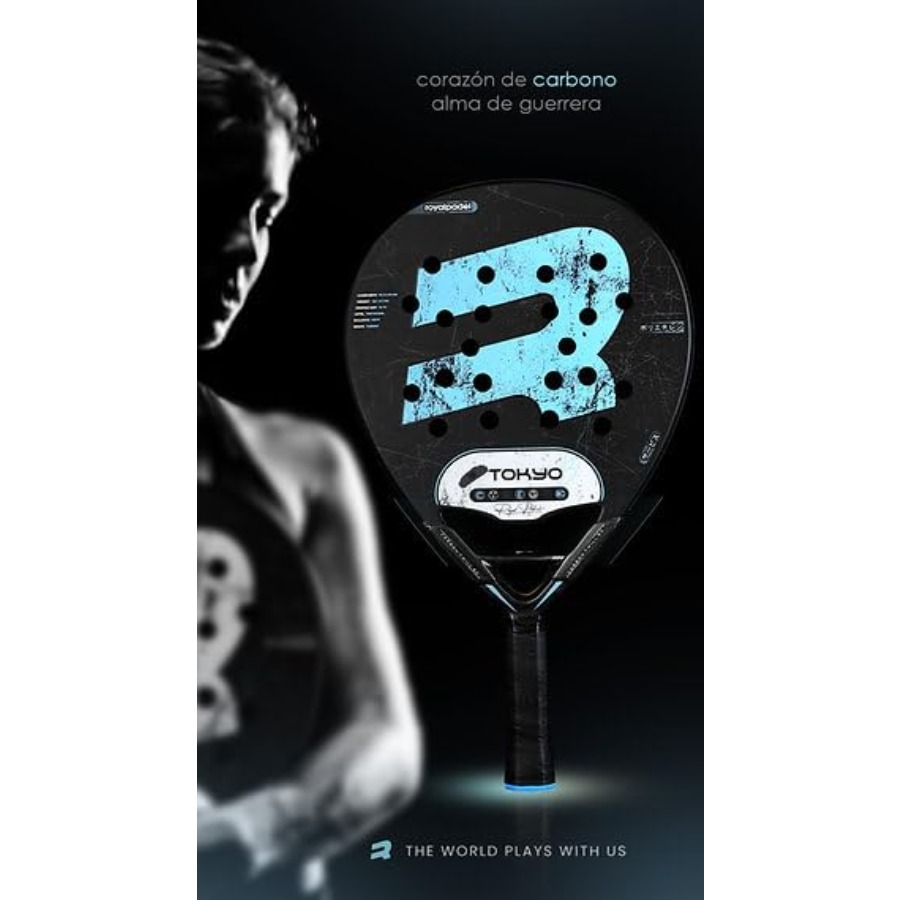 Raquette de padel Tokyo, face  - Padel Racket Carbon avis et prix