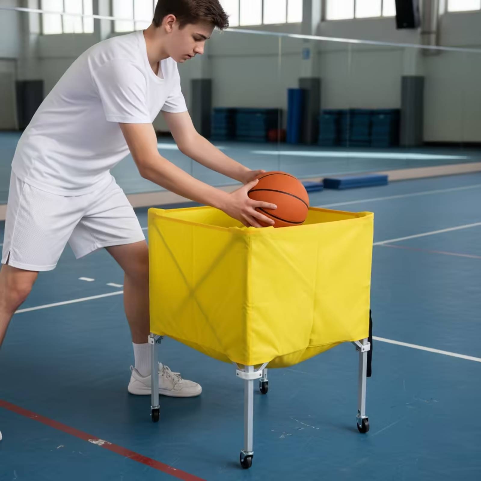 Chariot à balles pliable à qua - Sports Equipment Cart avis et prix