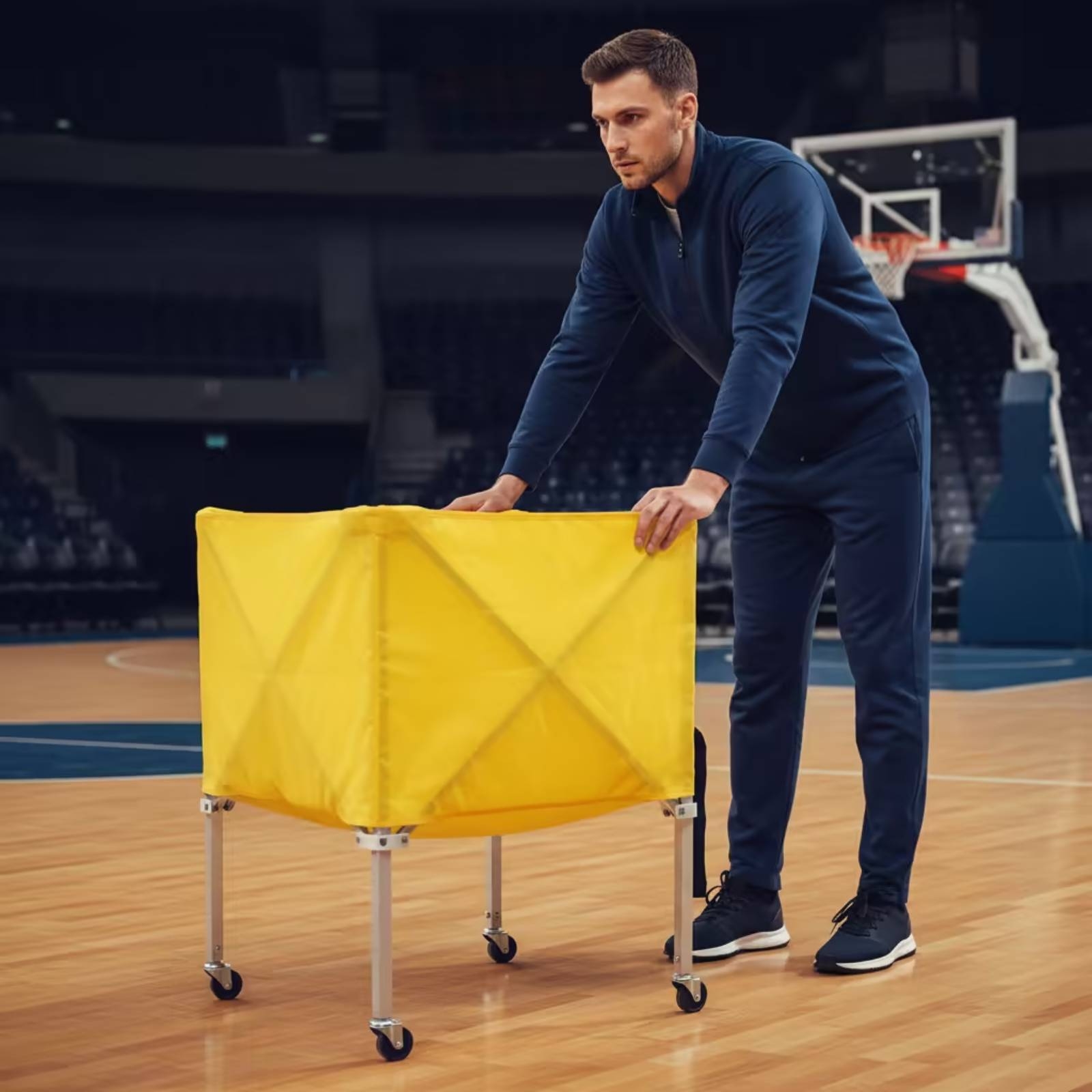 Chariot à balles pliable à qua - Sports Equipment Cart avis et prix