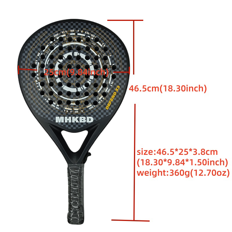 Raquette de padel en fibre de  - Padel Racket Carbon avis et prix