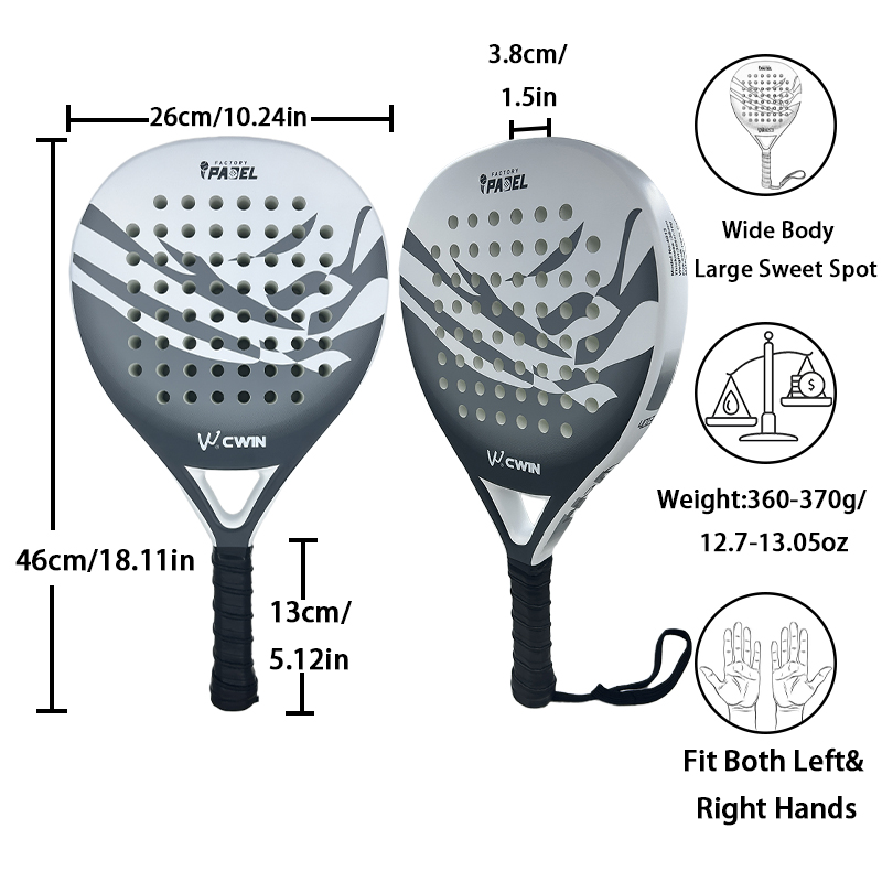 Raquette de padel Cwin 2026 en - Padel Racket Carbon avis et prix